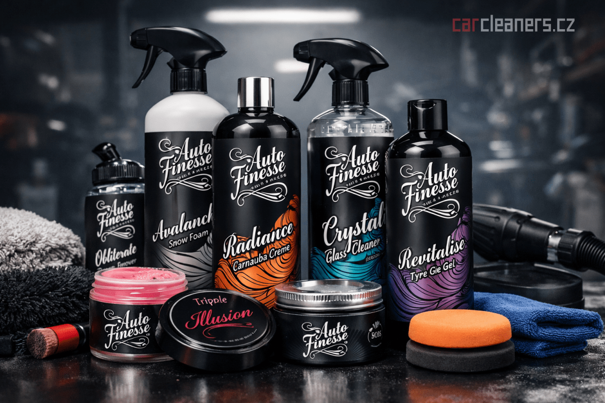 Objevte produkty Auto Finesse pro exteriér i interiér. Oblíbená autokosmetika pro čištění, detailing, ochranu a pravidelnou péči o vůz.